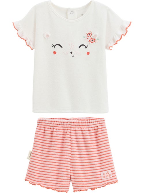 Ensemble enfant t-shirt et short en éponge Saona - Kiabi