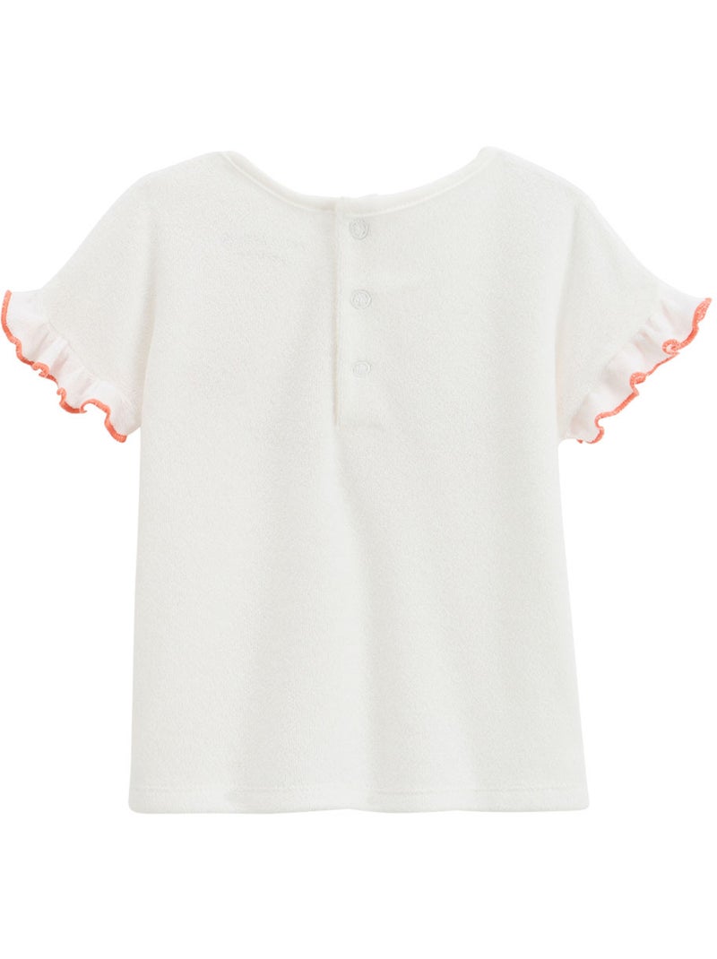 Ensemble enfant t-shirt et short en éponge Saona Rose - Kiabi