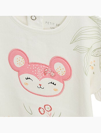 Ensemble enfant t-shirt et short en gaze de coton Anaelle