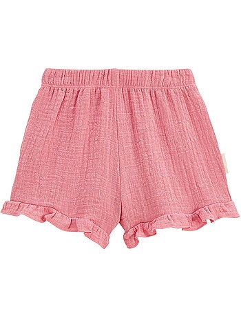 Ensemble enfant t-shirt et short en gaze de coton Anaelle