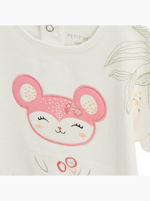 Ensemble enfant t-shirt et short en gaze de coton Anaelle - Kiabi