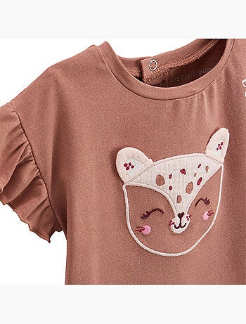 Ensemble enfant t-shirt et short en gaze de coton Arizona