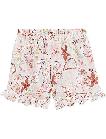 Ensemble enfant t-shirt et short en gaze de coton Arizona