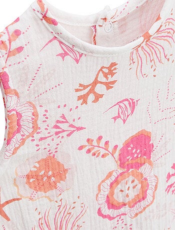 Ensemble enfant t-shirt et short en gaze de coton Bahamas