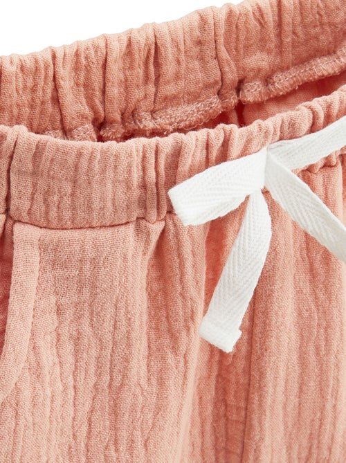 Ensemble enfant t-shirt et short en gaze de coton Fiesta - Kiabi