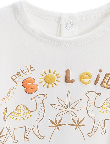 Ensemble enfant t-shirt et short en gaze de coton Liwa