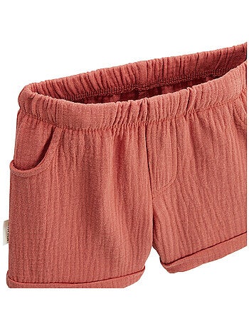 Ensemble enfant t-shirt et short en gaze de coton Liwa