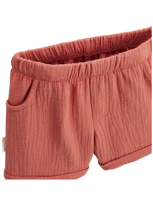 Ensemble enfant t-shirt et short en gaze de coton Liwa - Kiabi