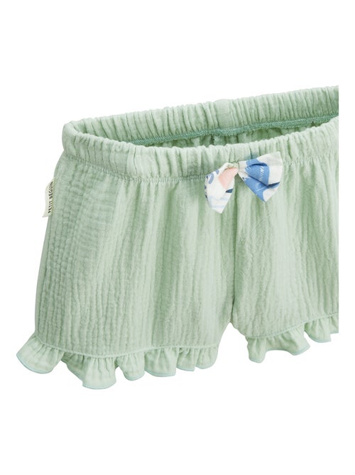 Ensemble enfant t-shirt et short en gaze de coton Tiana - Kiabi