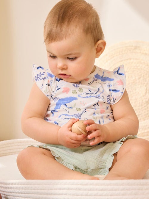 Ensemble enfant t-shirt et short en gaze de coton Tiana - Kiabi