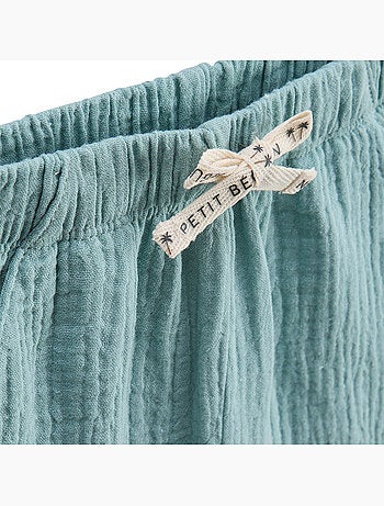 Ensemble enfant t-shirt et short en gaze de coton Toucana