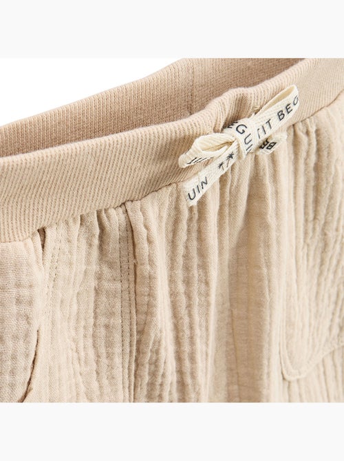 Ensemble enfant t-shirt et short en gaze de coton Toucana - Kiabi