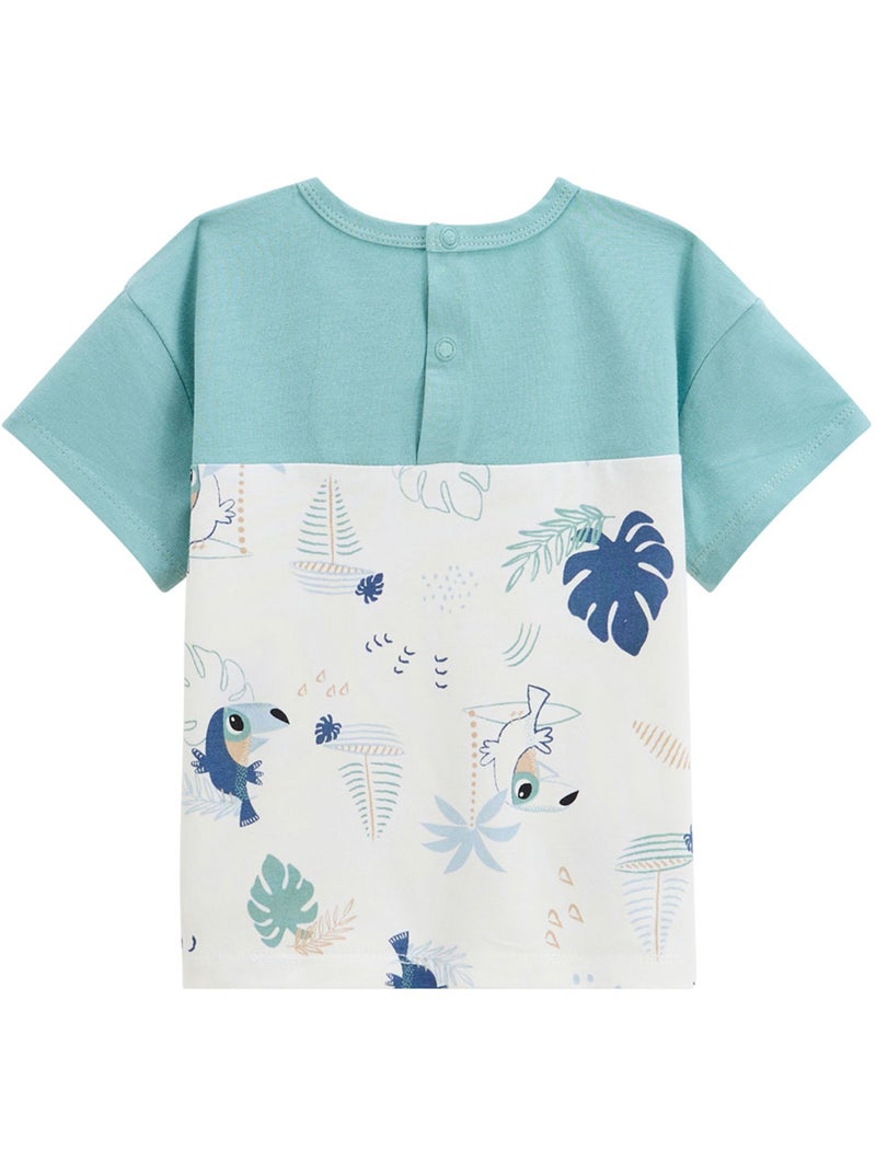 Ensemble enfant t-shirt et short en gaze de coton Toucana Bleu - Kiabi