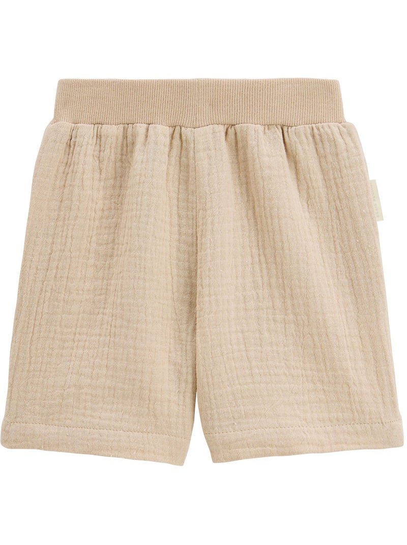 Ensemble enfant t-shirt et short en gaze de coton Toucana Bleu - Kiabi