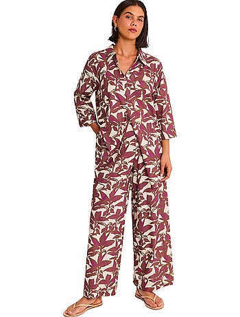 Ensemble estival pantalon chemise SALVIA