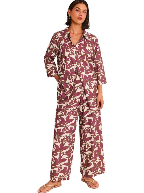 Ensemble estival pantalon chemise SALVIA - Kiabi