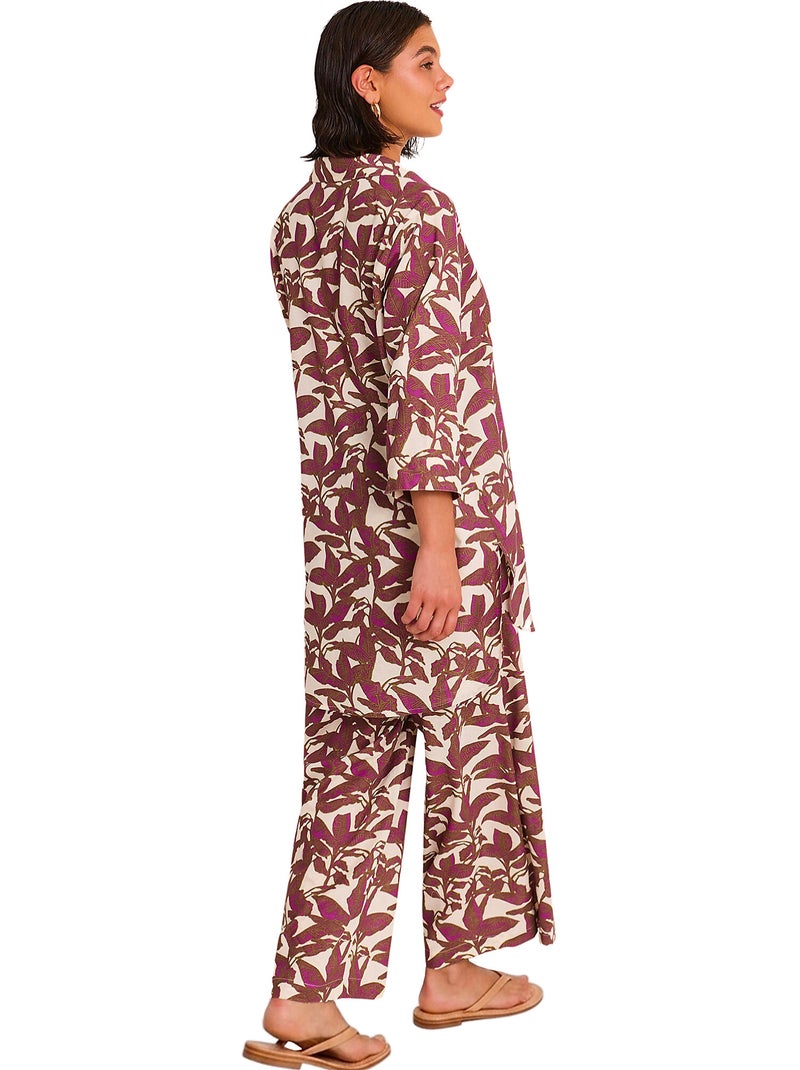 Ensemble estival pantalon chemise SALVIA Blanc - Kiabi