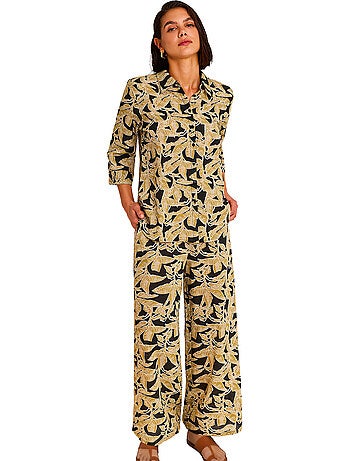 Ensemble estival pantalon chemise SALVIA