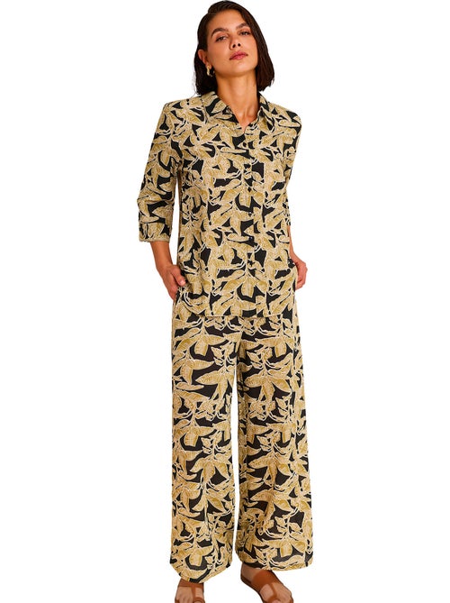 Ensemble estival pantalon chemise SALVIA - Kiabi