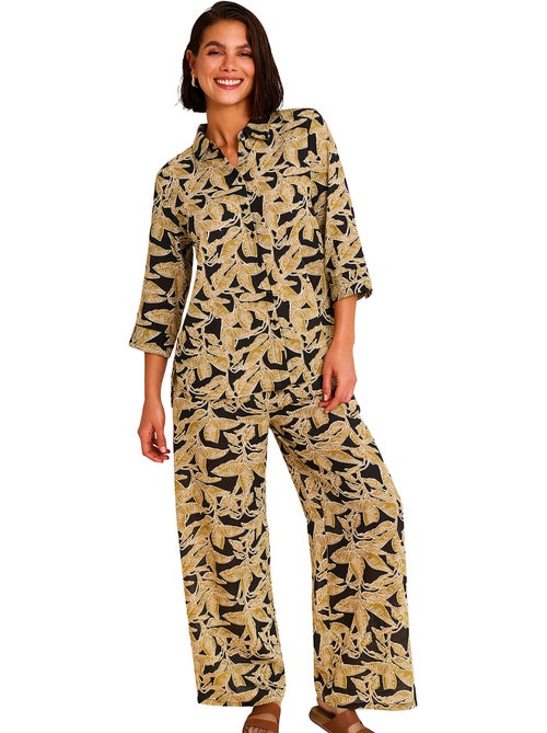 Ensemble estival pantalon chemise SALVIA - Kiabi