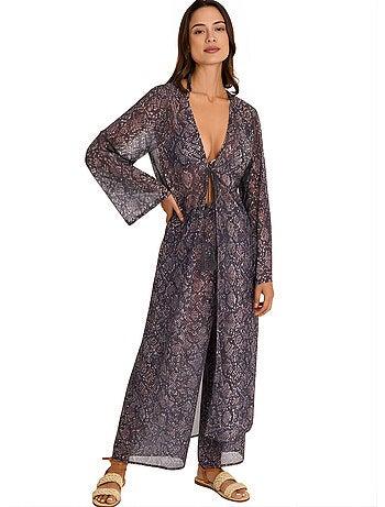 Ensemble estival pantalon kimono long INDIGO