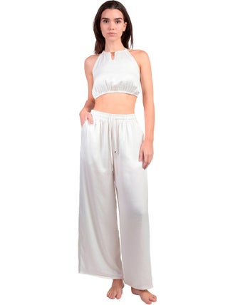 Ensemble estival satin top et pantalon Satinee Beach