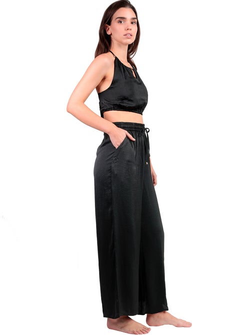Ensemble estival satin top et pantalon Satinee Beach - Kiabi