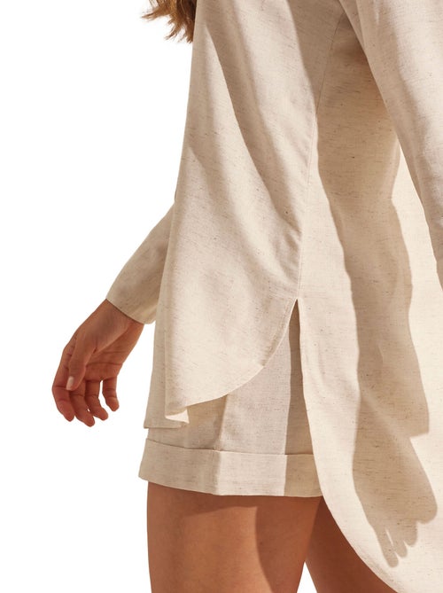 Ensemble estival short chemise manches longues COMPLEMENTOS - Kiabi