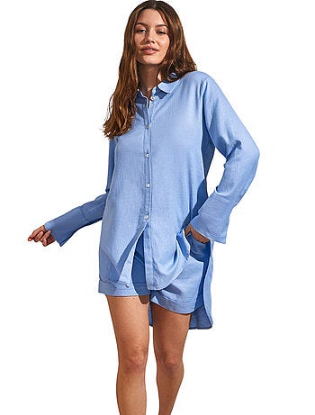 Ensemble estival short chemise manches longues COMPLEMENTOS