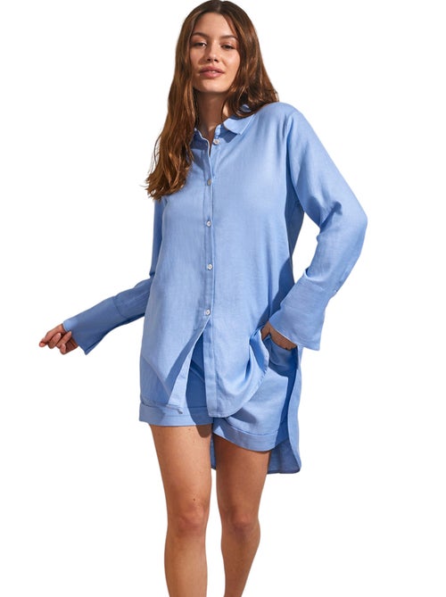 Ensemble estival short chemise manches longues COMPLEMENTOS - Kiabi