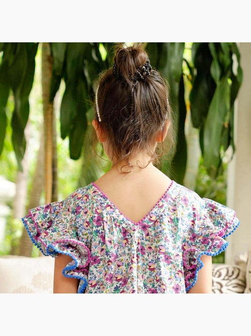 Ensemble Été   Blouse Fleurie  & Jupe Short  - La Faute à Voltaire - Kiabi