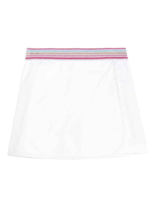 Ensemble Été   Blouse  Fleurie & Jupe Short White - La Faute à Voltaire - Kiabi