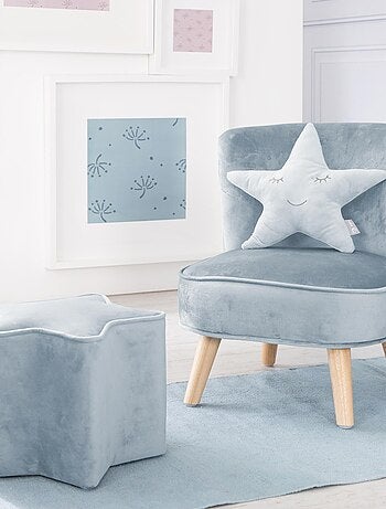 Ensemble fauteuil + pouf + coussin décoratif forme étoile 'Roba lil sofa'