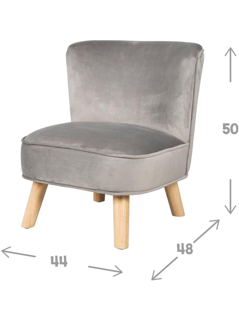 Ensemble fauteuil + pouf + coussin étoile 'Lil Sofa' ROBA Gris - Kiabi