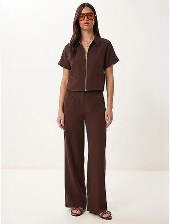 Ensemble femme gilet et pantalon large istanbul