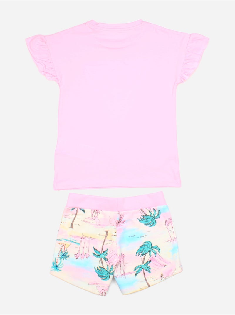Ensemble fille 2 pièces - Guess kids Rose - Kiabi