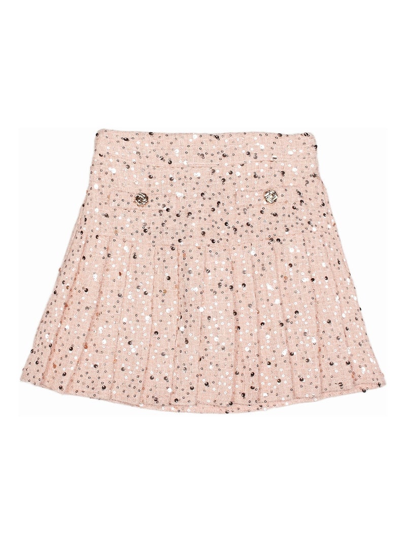 Ensemble fille chic ornée de paillettes Rose - Kiabi