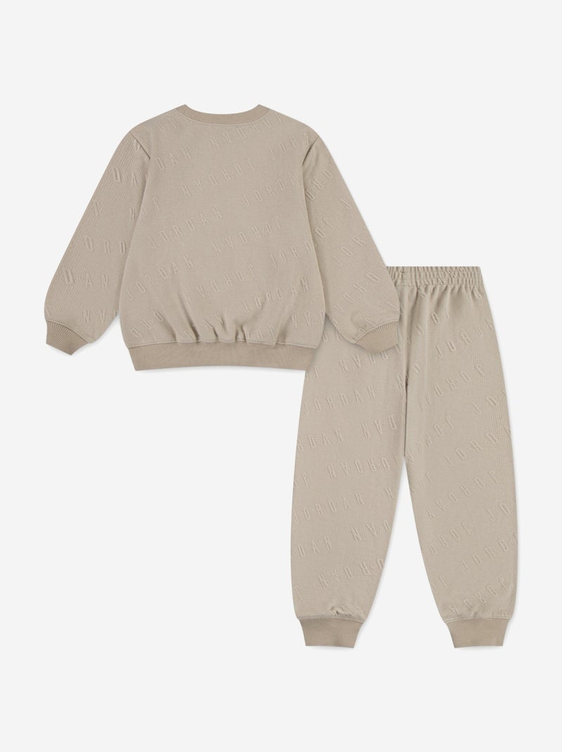 Ensemble fille Jordan Bubble crew Beige - Kiabi