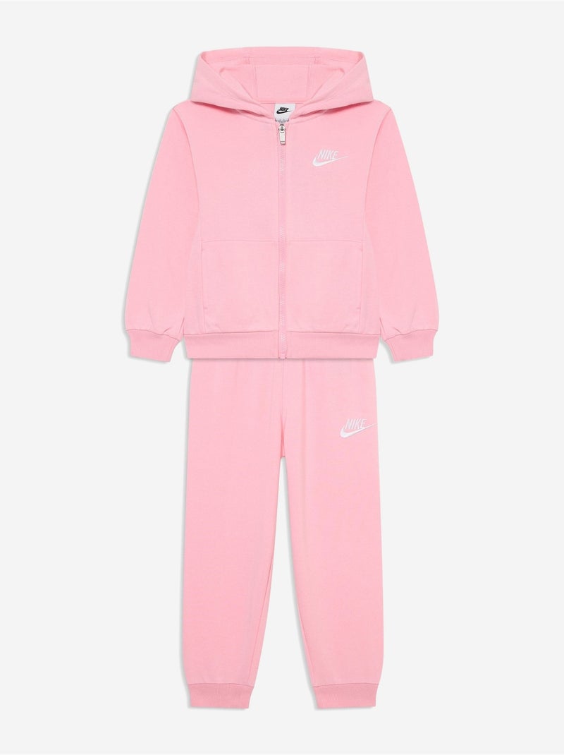 Ensemble fille Nike pièces gilet à capuche et bas Rose Fille
