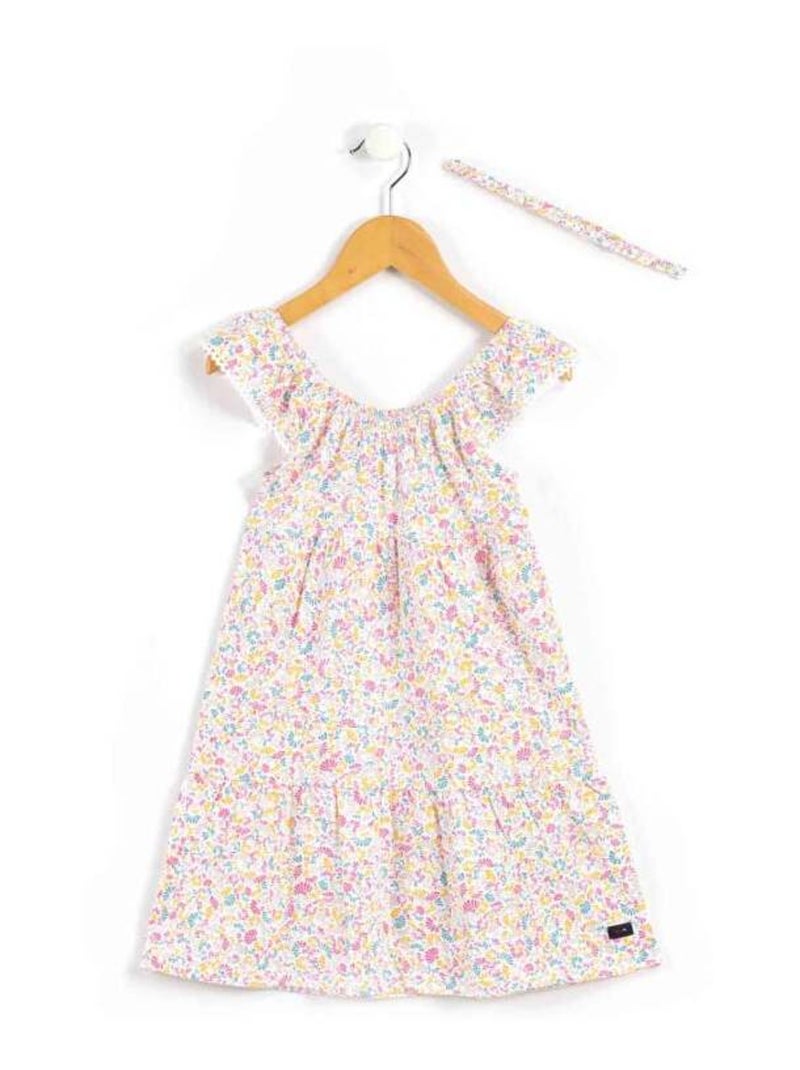 Ensemble Fille robe imprimé coloré + bandeau Multicolore - Kiabi
