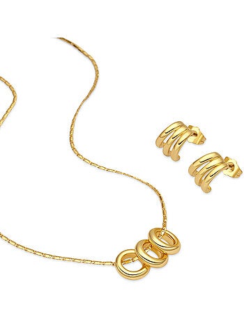 Ensemble fini et plaqué or 18k - Khima