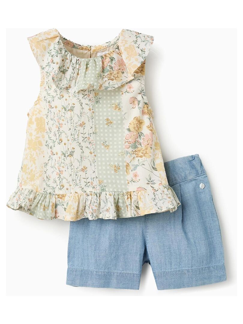 Couette Pottery Barn Kids Vera Blossom - Pleine/Reine, Rose Floral à Volants - Neuf Avec étiquettes