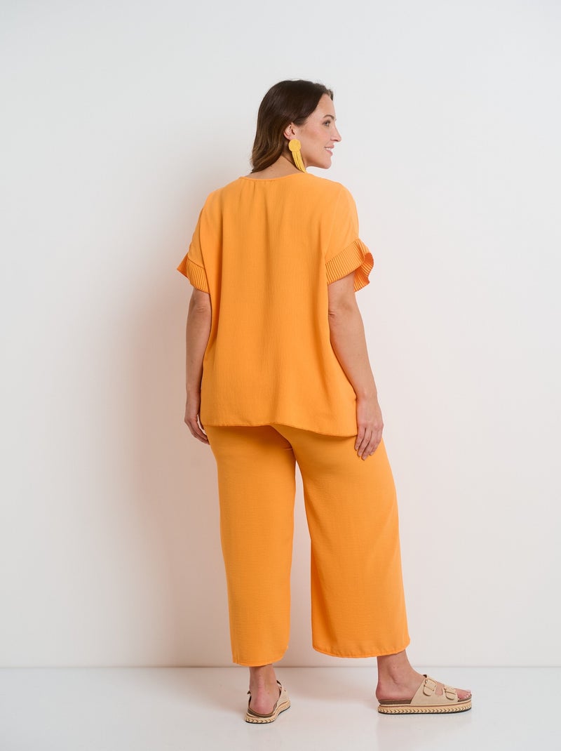 Ensemble fluide tunique et pantalon Orange - Kiabi