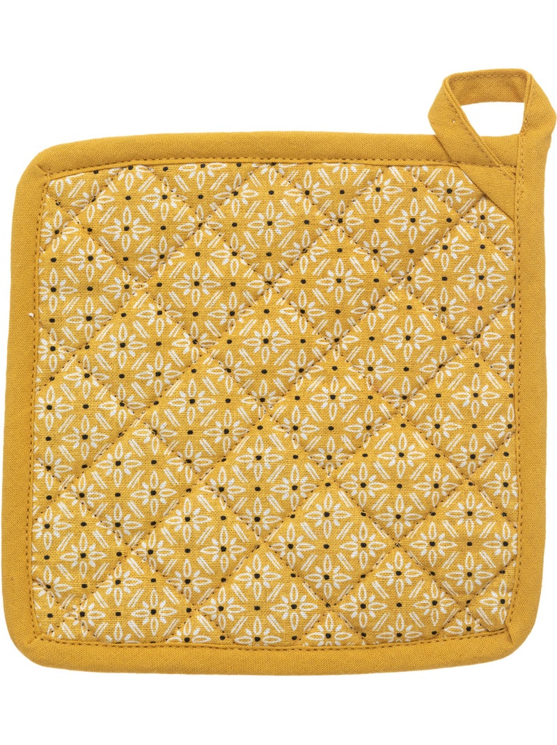 Ensemble gant et manique imprimés PATY Ocre - Kiabi