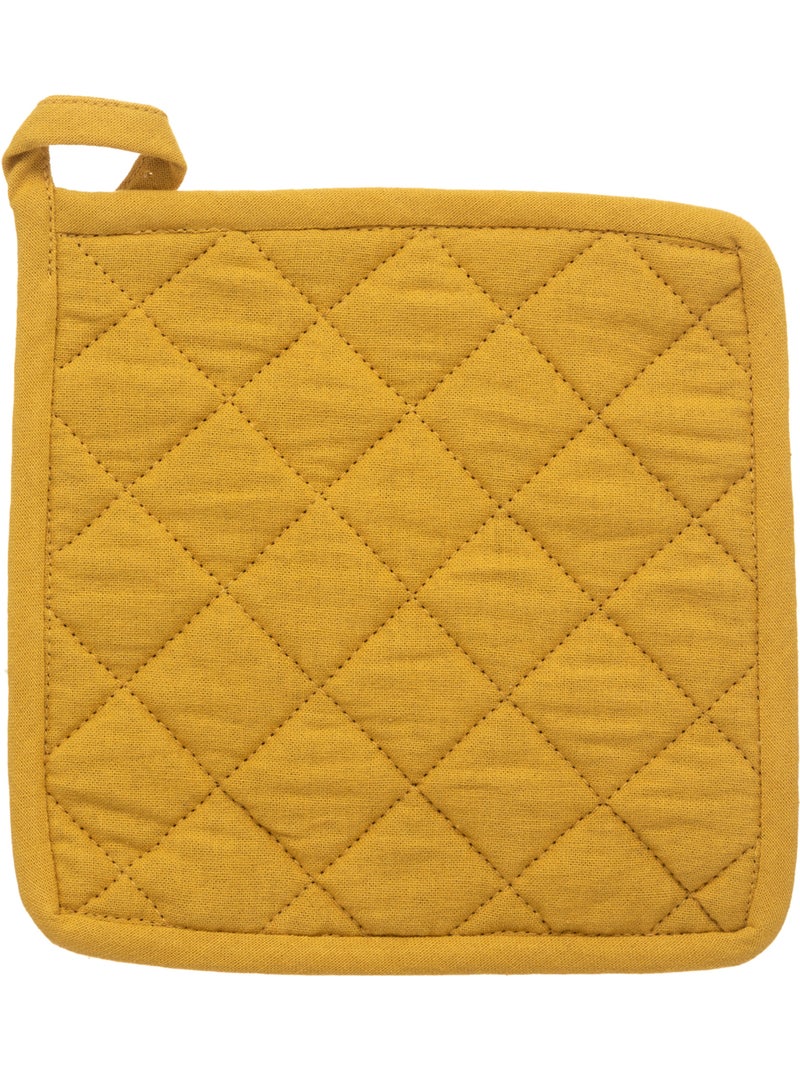 Ensemble gant et manique imprimés PATY Ocre - Kiabi