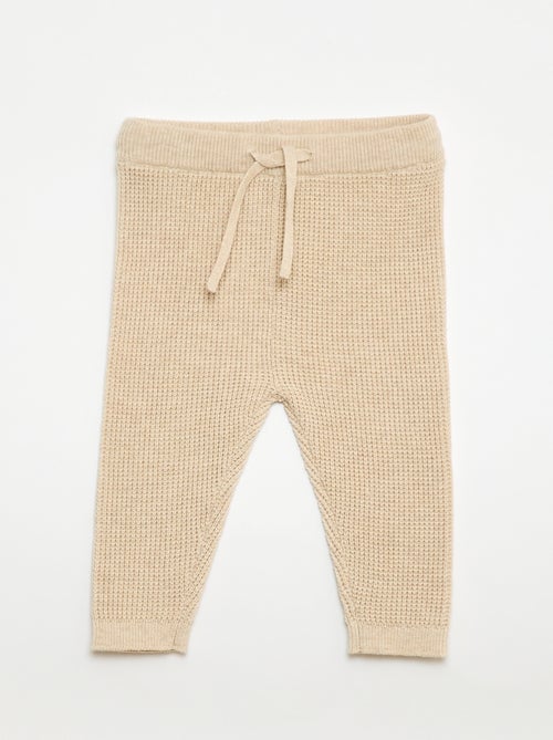 Ensemble gilet cache cœur + legging en maille - 2 pièces - Kiabi