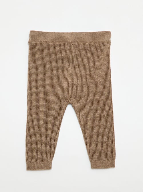 Ensemble gilet cache cœur + legging en maille - 2 pièces - Kiabi