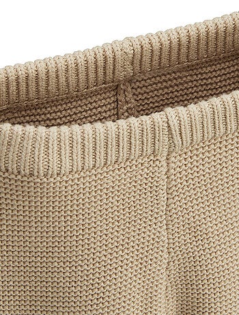 Ensemble gilet et pantalon avec pieds bébé en tricot Hello Baby