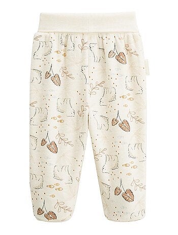 Ensemble gilet et pantalon bébé en velours Câlins