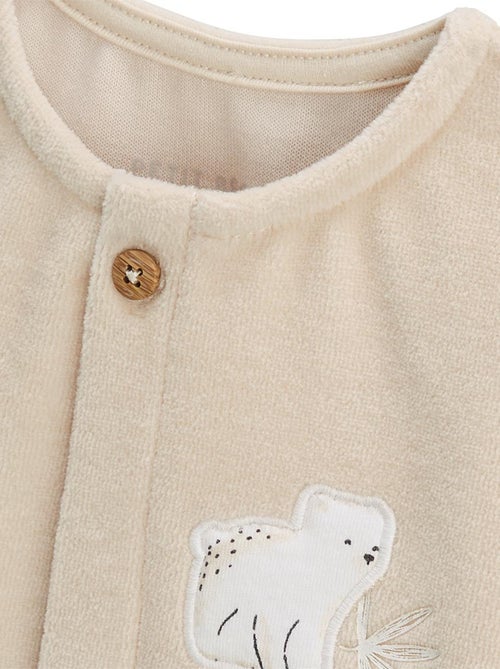 Ensemble gilet et pantalon bébé en velours Câlins - Kiabi